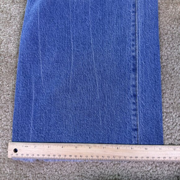 Loft Womens Denim Blue High Rise The Wide Leg Cropped Jeans Size 30/10 E566 - Picture 11 of 12